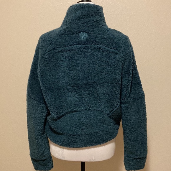 🔥 Lululemon Scuba Oversized Half Zip Hoodie Green Jasper Jade XS/S - Picture 7 of 8